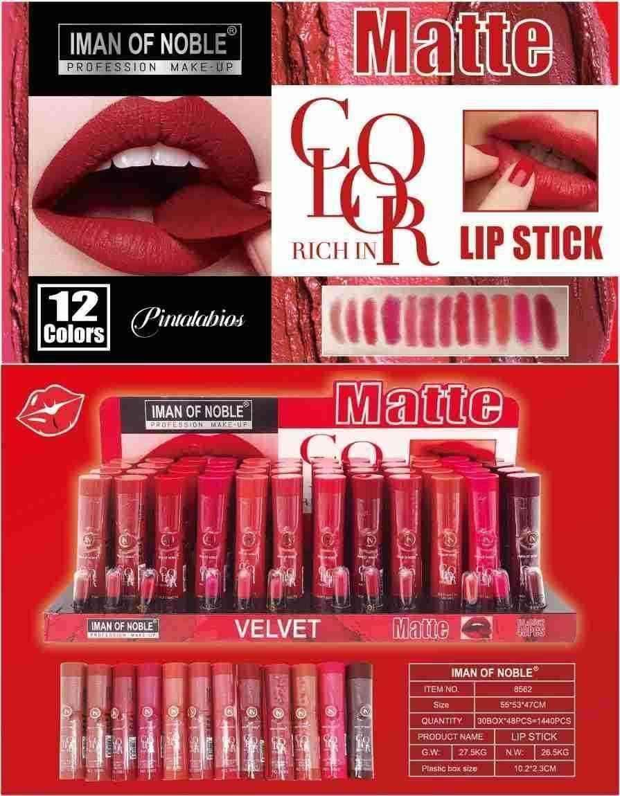Iman of Noble Soft Matte Velvet Rich Color Lipstick