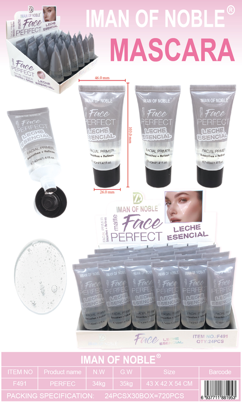 IMAN OF NOBLE Matte Face PERFECT Leche Esencial Facial Primer (40ml)
