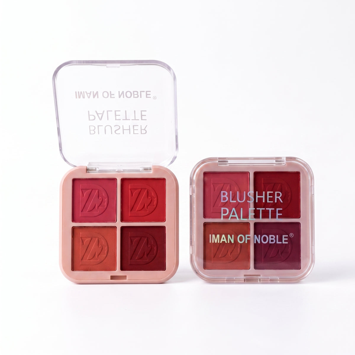 Iman of Noble Logo-Embossed 4-Color Powder Blusher Palette