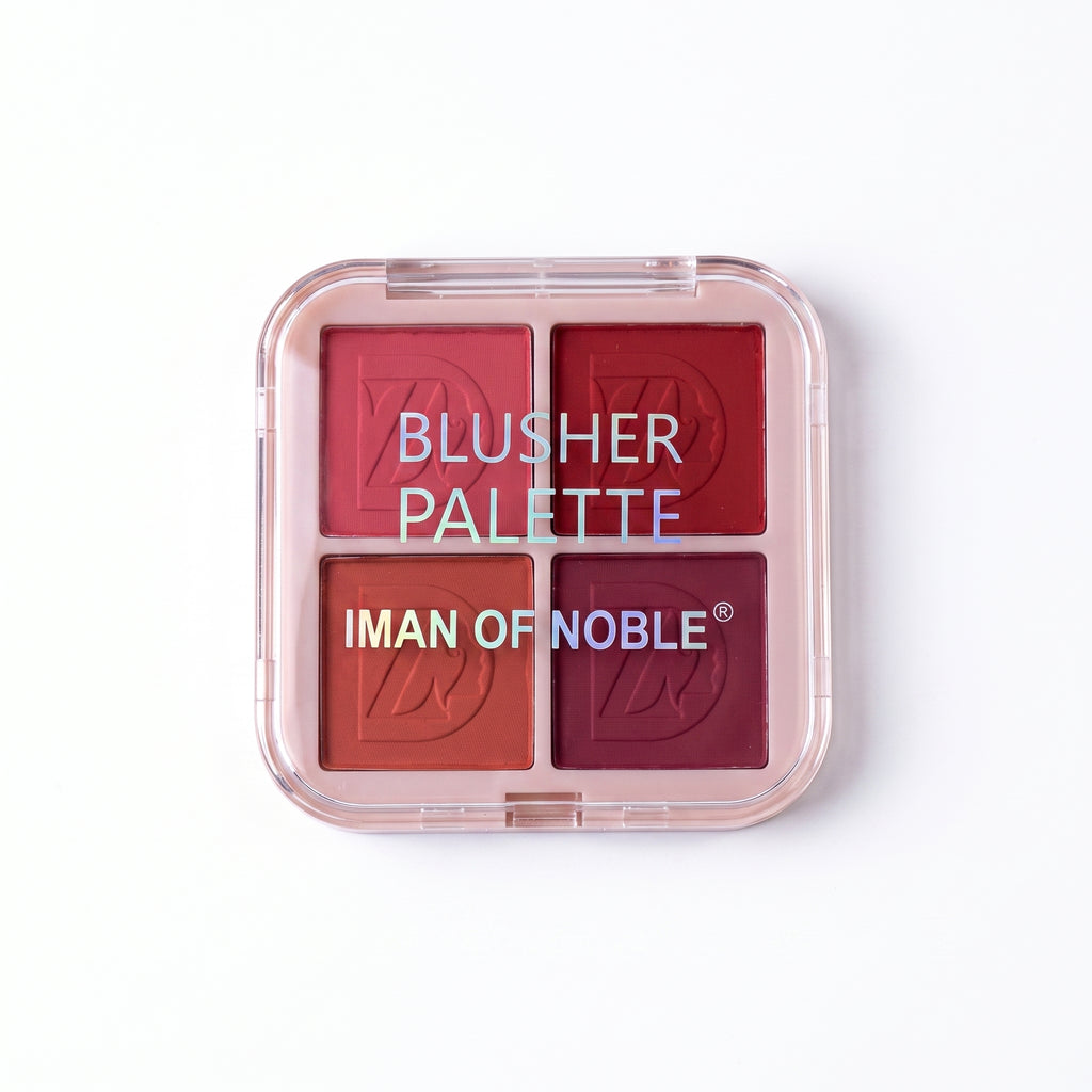 Iman of Noble Logo-Embossed 4-Color Powder Blusher Palette