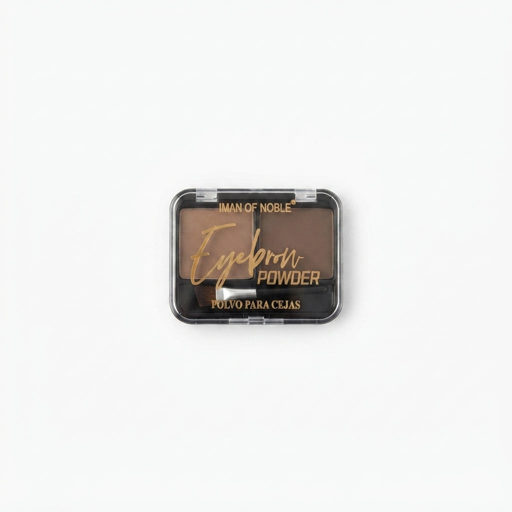 Iman of Noble 2-Color Eyebrow Powder Duo Kit with Mini Angled Brush