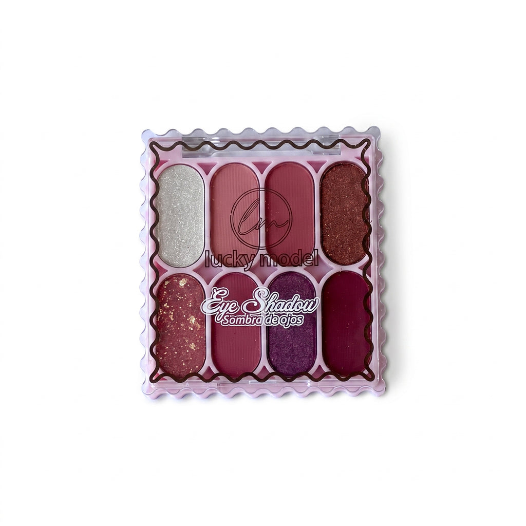 Lucky Model 8-Color Berry & Rose Eyeshadow Palette