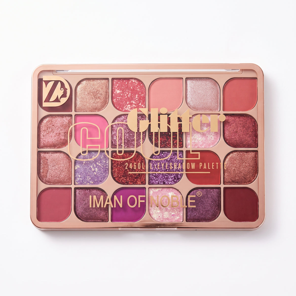 IMAN OF NOBLE Cool Glitter 24 Color Eyeshadow Palette