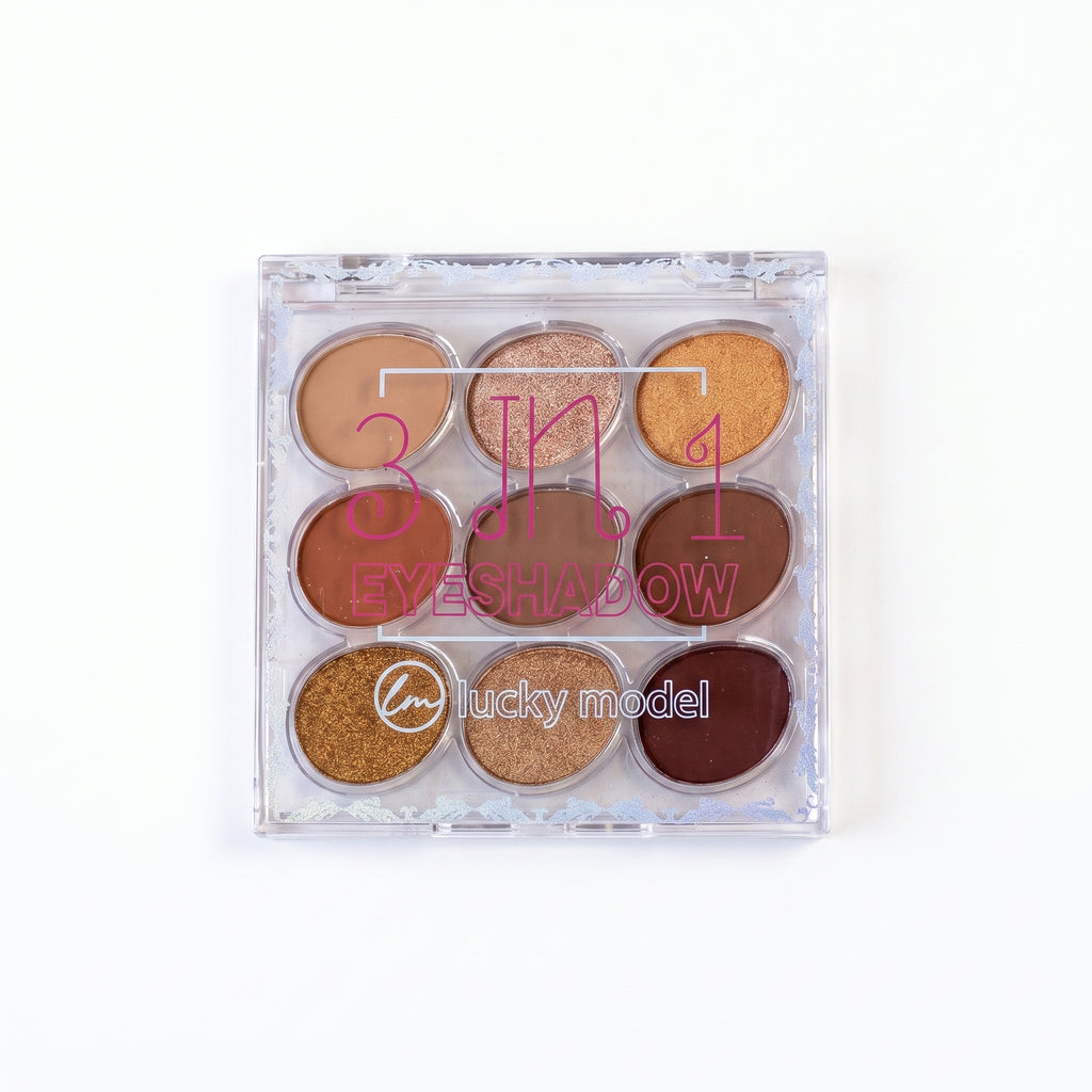 Lucky Model "3 in 1" 9-Color Eyeshadow Palette