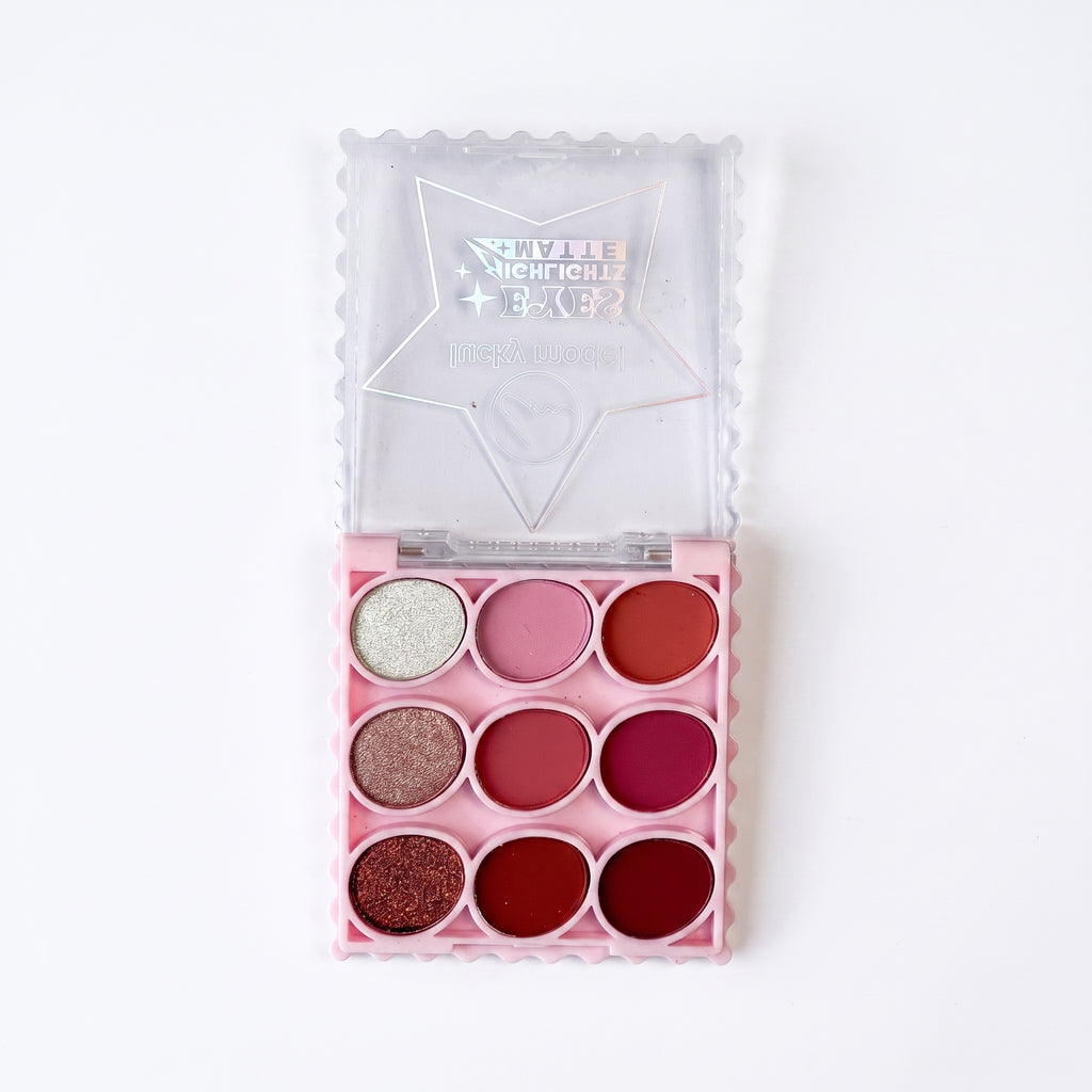 Lucky Model 9-Color Eyeshadow Palette Highlights & Matte