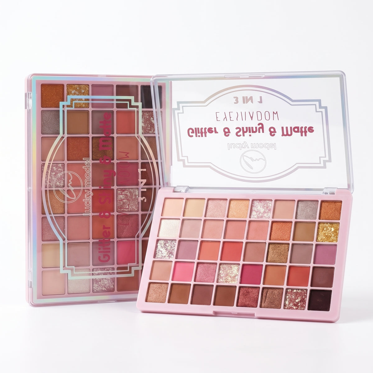 Lucky Model "Glitter & Shiny & Matte" 40-Color Eyeshadow Palette
