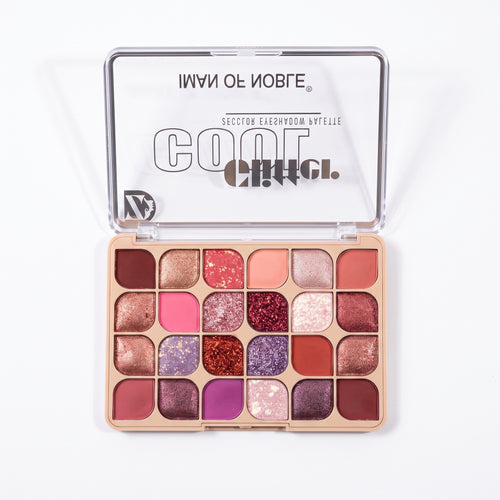 IMAN OF NOBLE Cool Glitter 24 Color Eyeshadow Palette