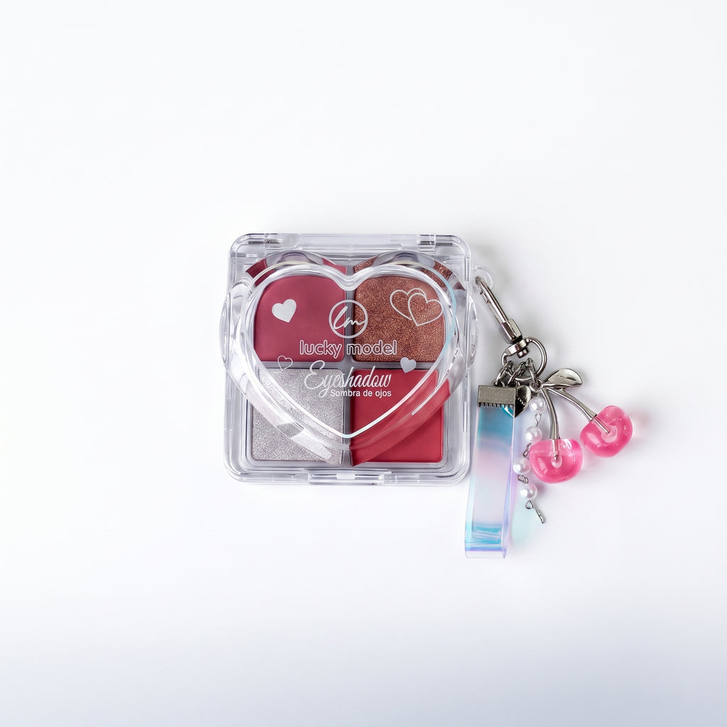 Lucky Model 4-Color Heart Eyeshadow Palette