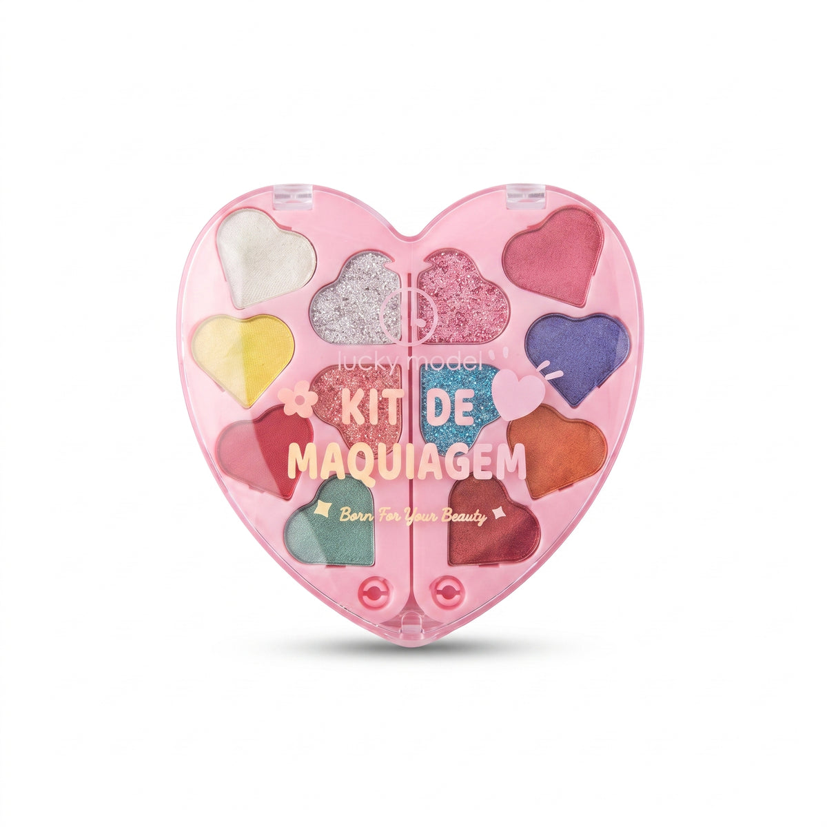 Lucky Model "Kit De Maquiagem" Folding Heart Butterfly Makeup Palette