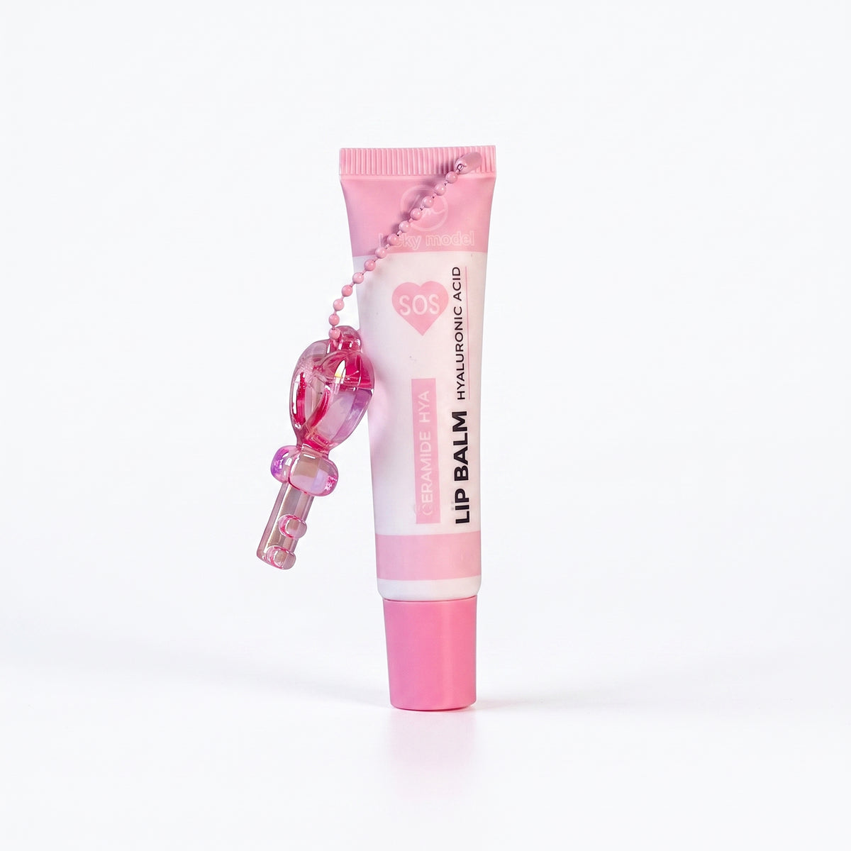 Lucky Model SOS Hydrating Lip Balm with Heart-Key Charm