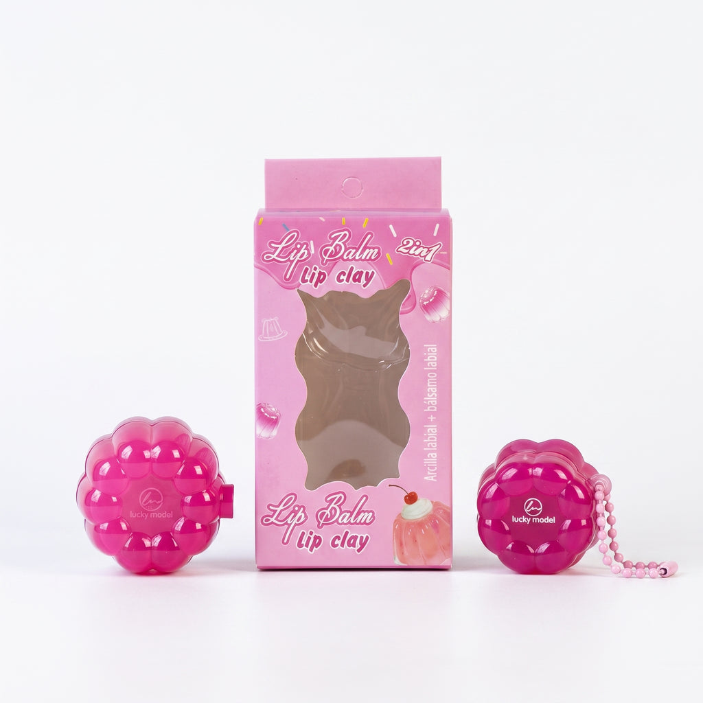 Lucky Model Pudding Jelly 2-in-1 Lip Balm & Lip Clay Set