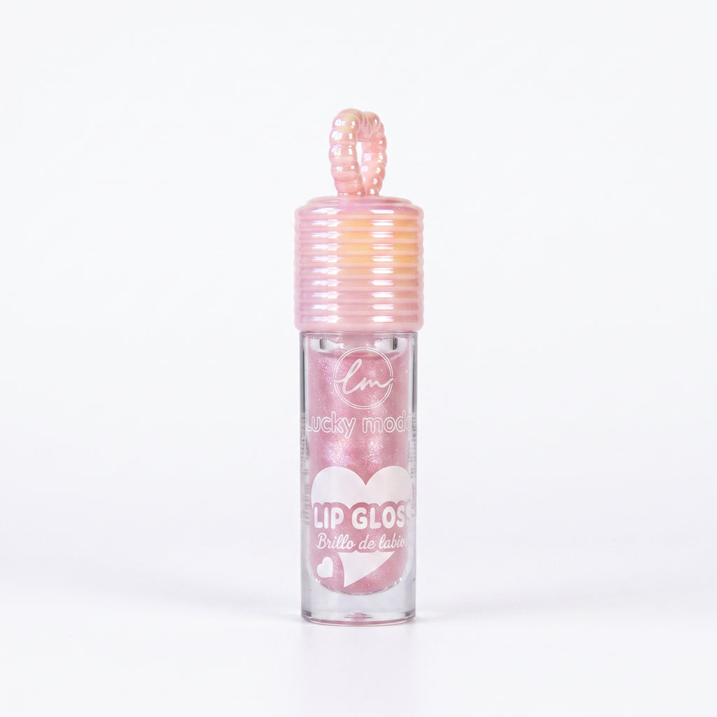 Lucky Model Heart-Topped High-Shine Shimmer Lip Gloss