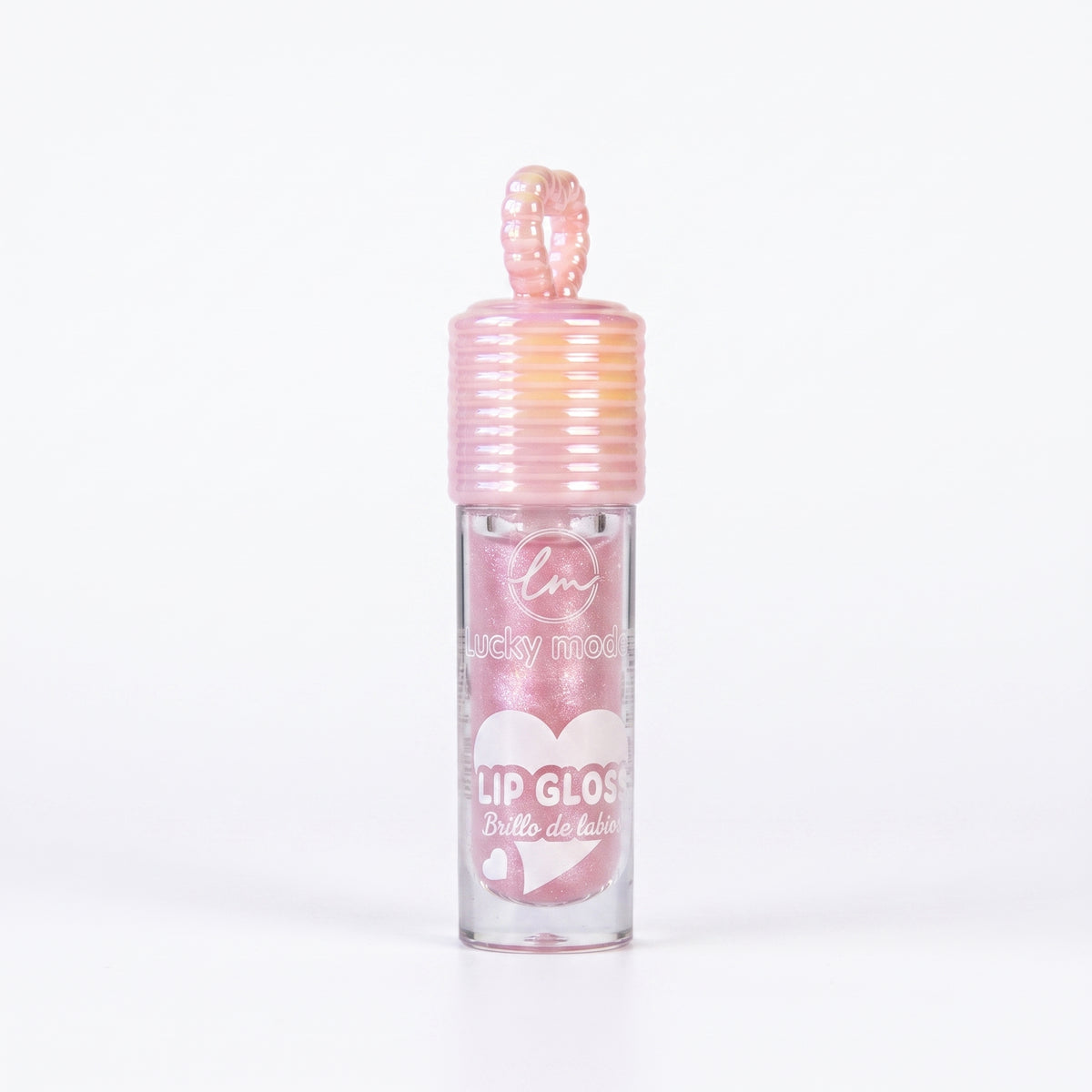 Lucky Model Heart-Topped High-Shine Shimmer Lip Gloss
