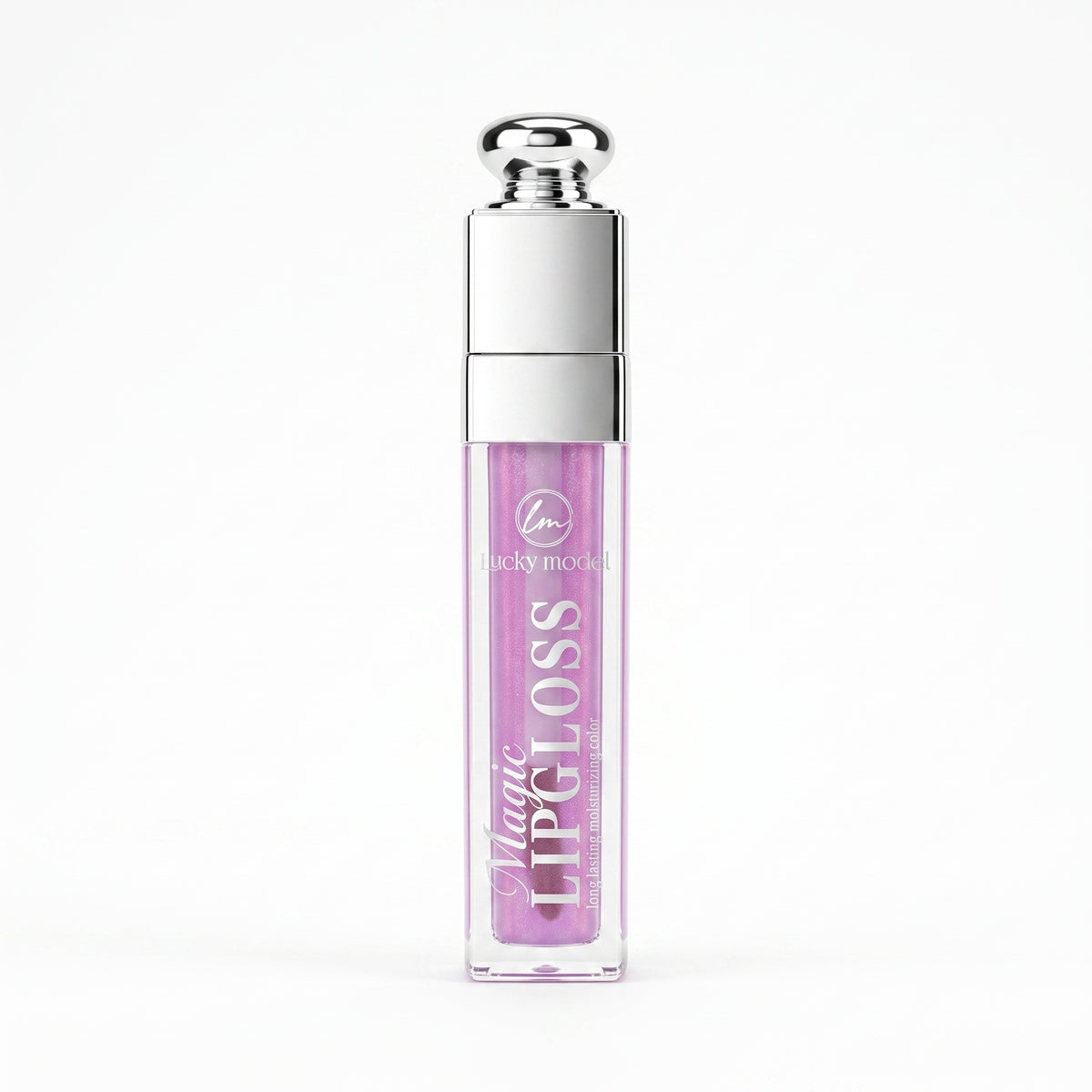 Lucky Model Magic Silver Knob Shimmer Lip Gloss