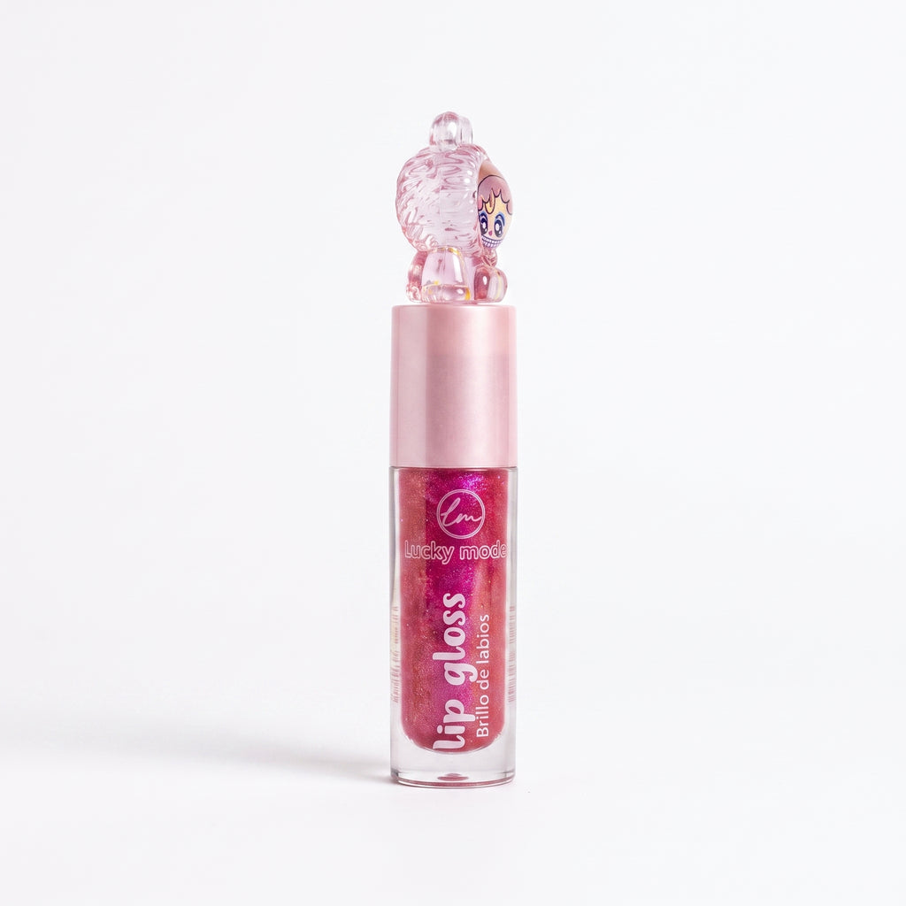 Lucky Model Cute Mascot Topper Shimmer Lip Gloss