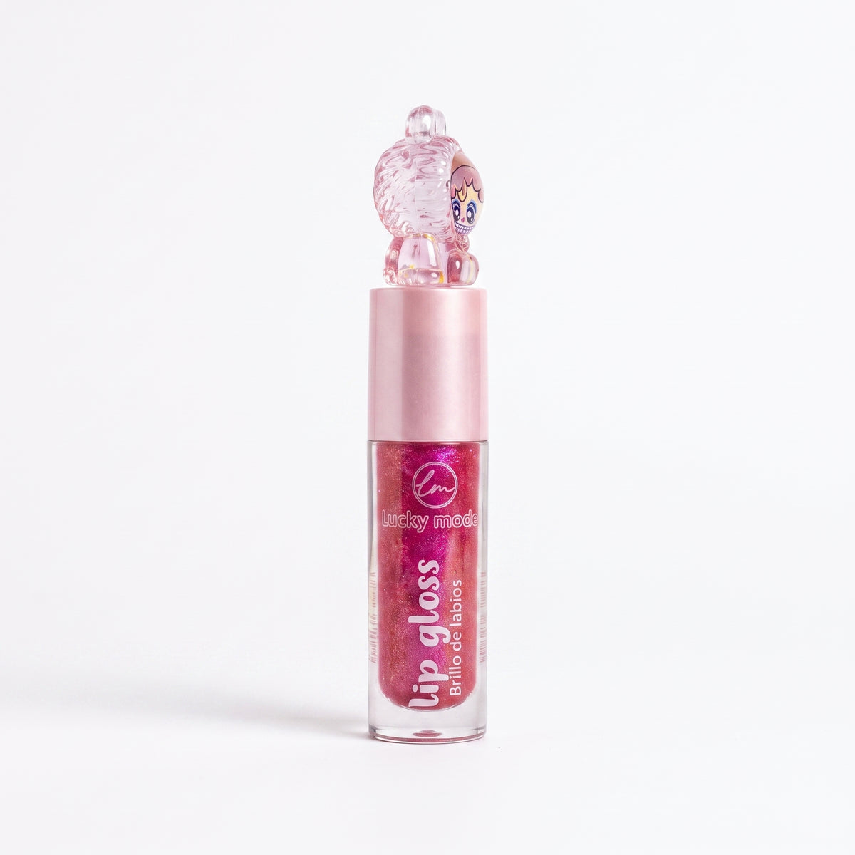 Lucky Model Cute Mascot Topper Shimmer Lip Gloss