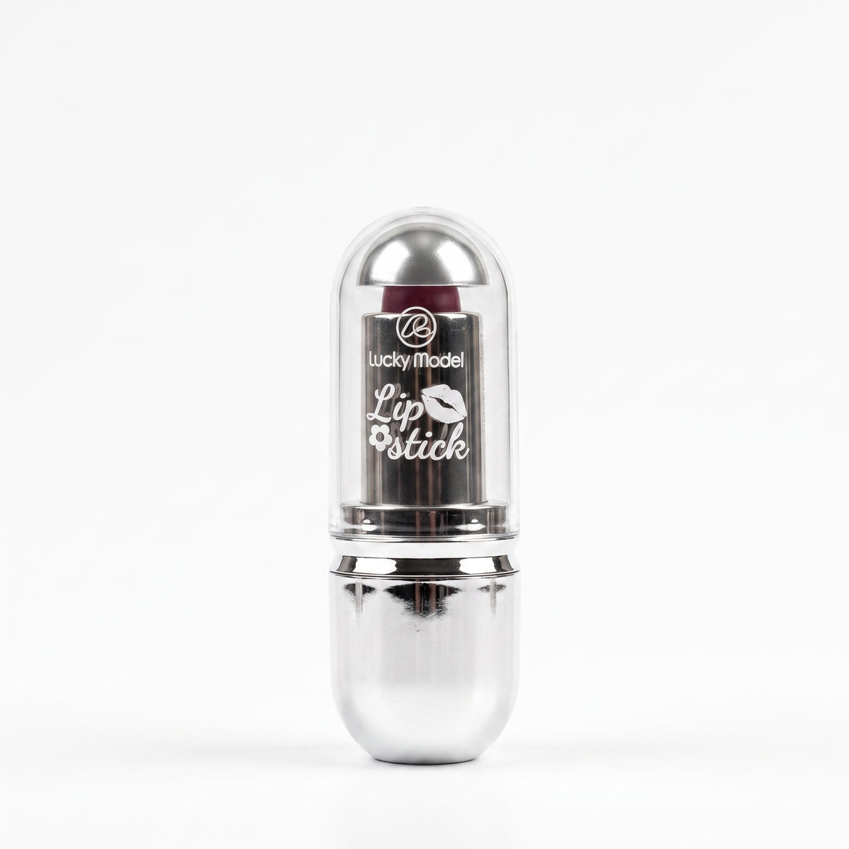 Lucky Model Clear Capsule Silver Bullet Lipstick