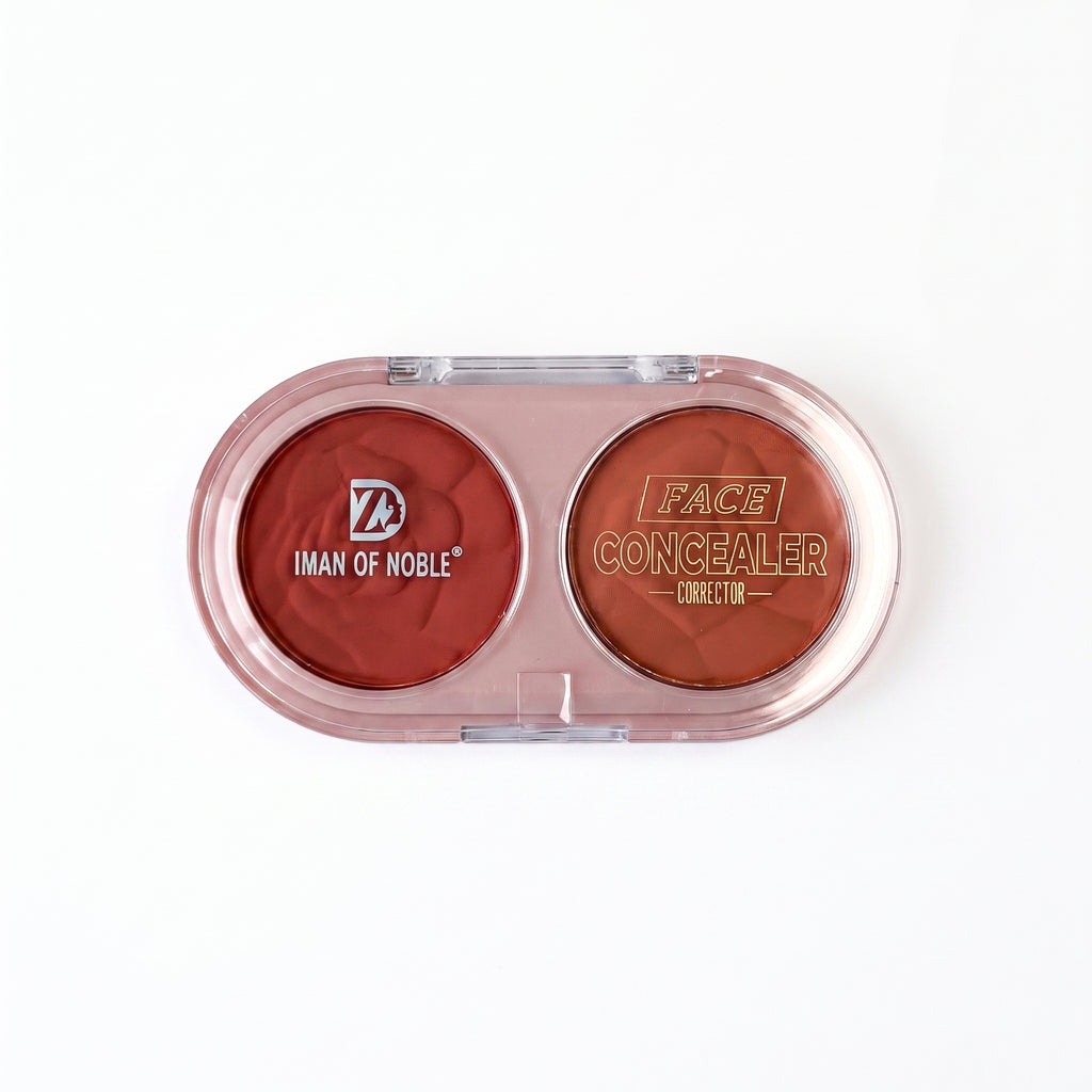 Iman of Noble Rose Embossed Dual Shade Waterproof Blush Compact