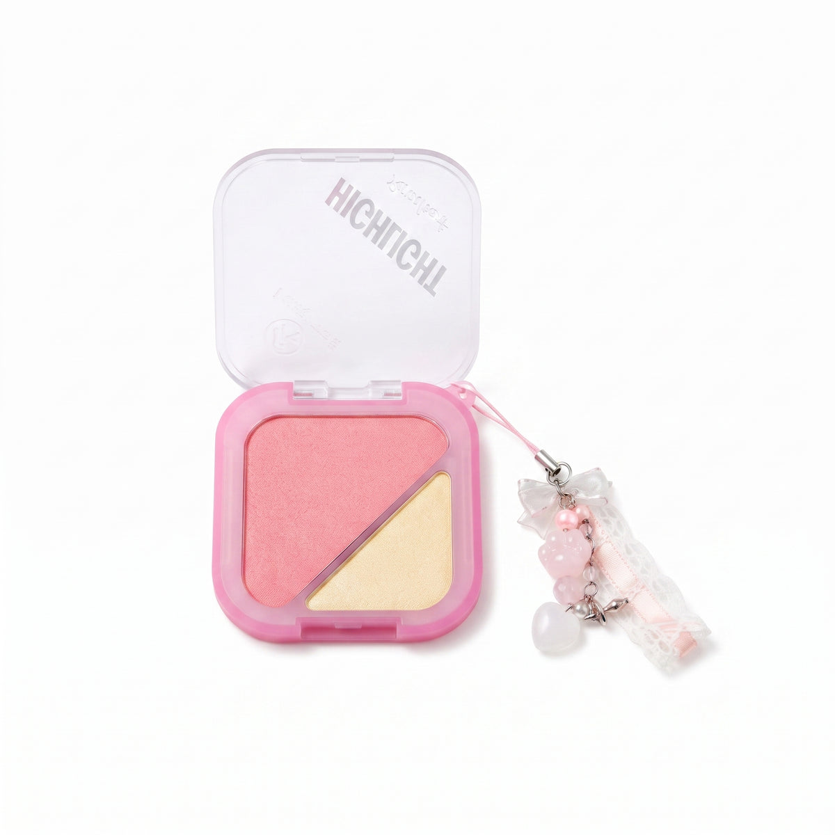 Lucky Model Highlight Powder (Dual-Color Highlighter with Keychain)