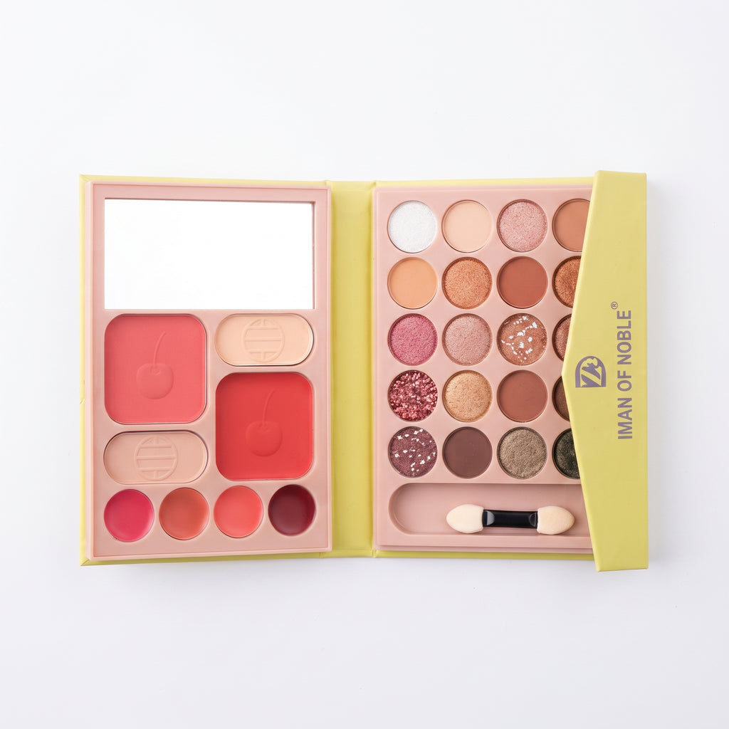 Iman of Noble Makeup Set - Complete Cosmetics Collection & Professional Eyeshadow Palette