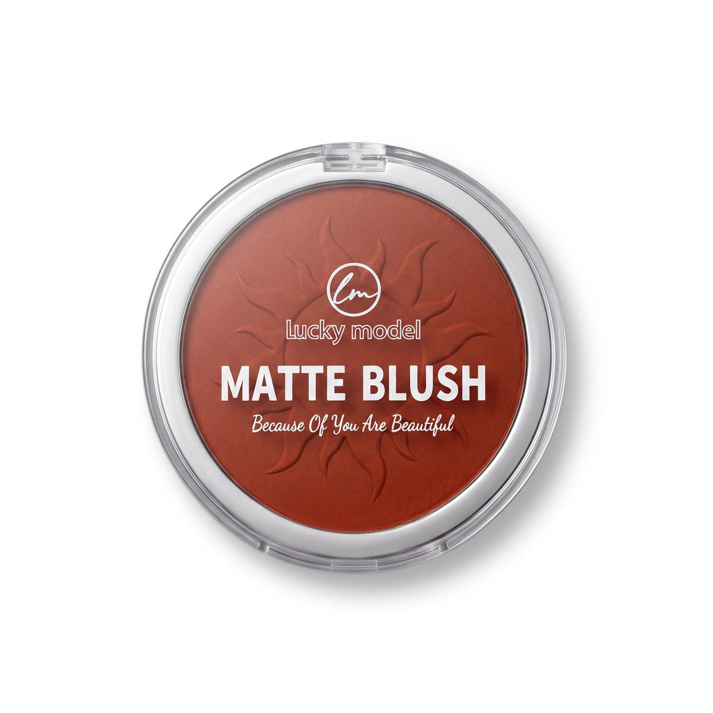 Lucky Model Matte Blush Powder Compact