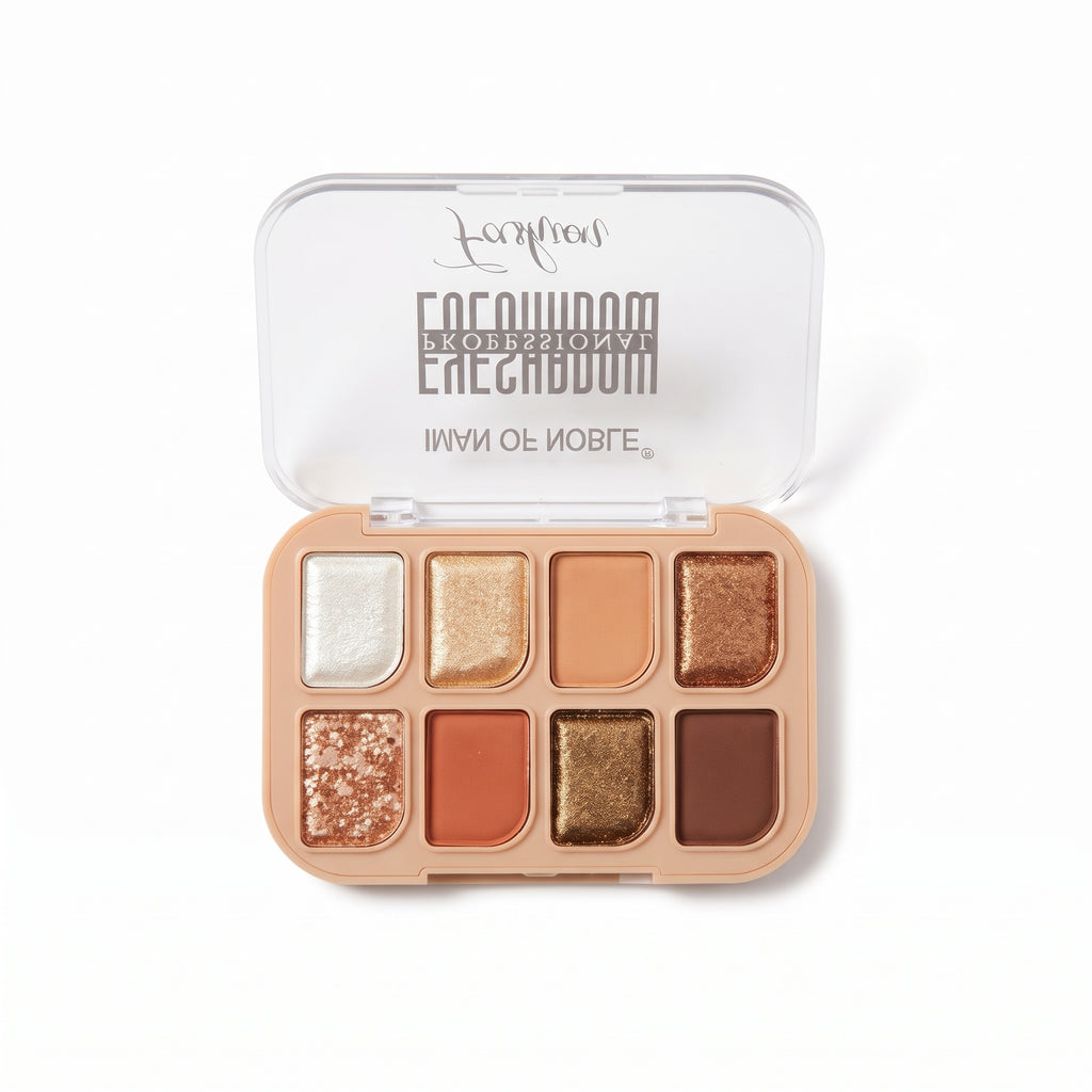 Iman of Noble Fashion Professional 8-Color Nude Eyeshadow Palette