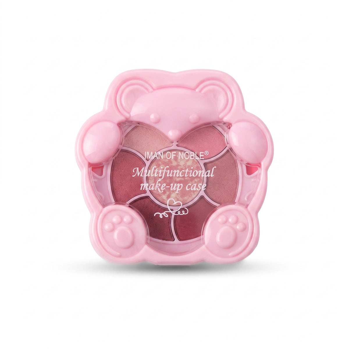 Iman of Noble Multifunctional Pink Bear All-in-One Makeup Palette Case