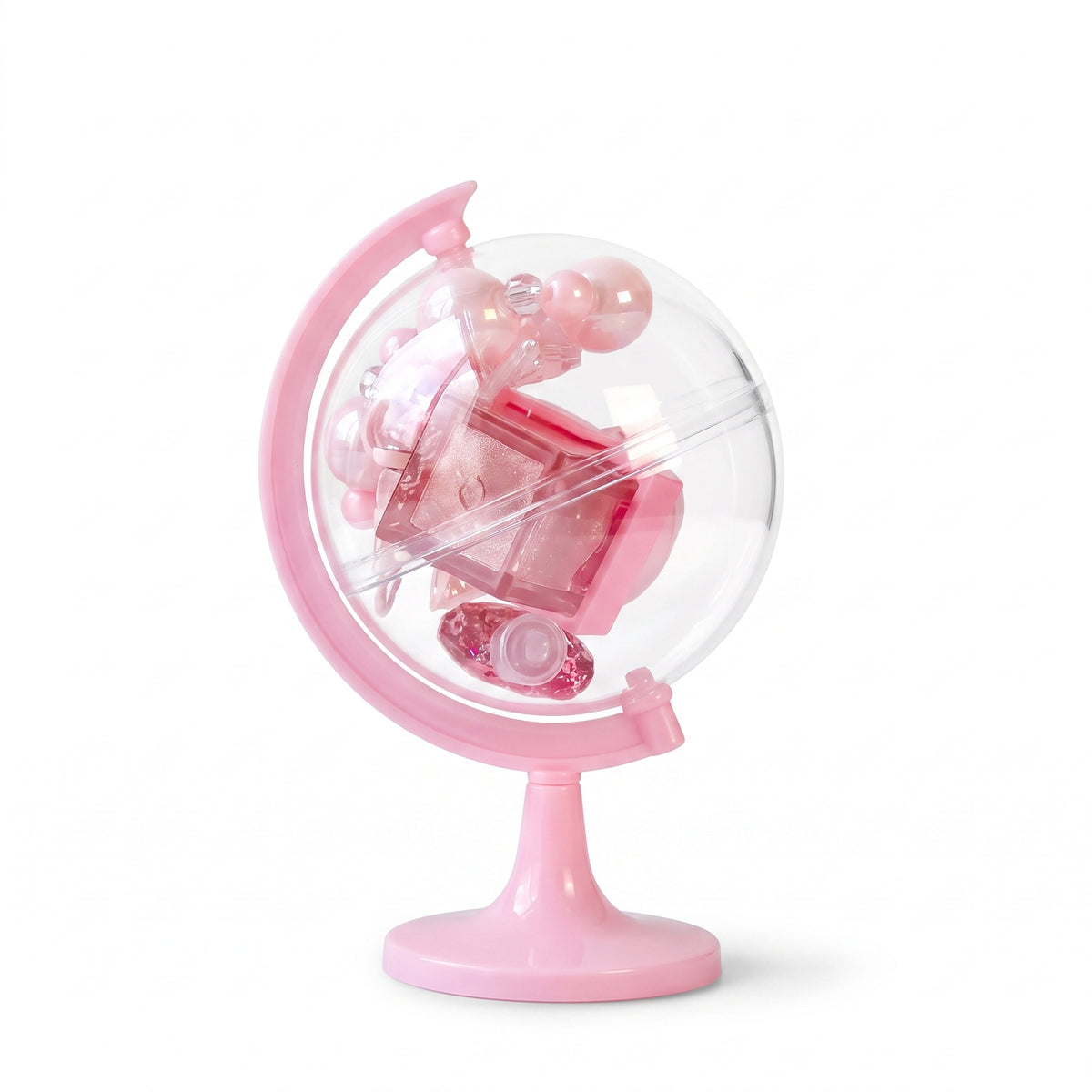 Lucky Model Novelty Globe Lip Gloss & Charm Gift Set