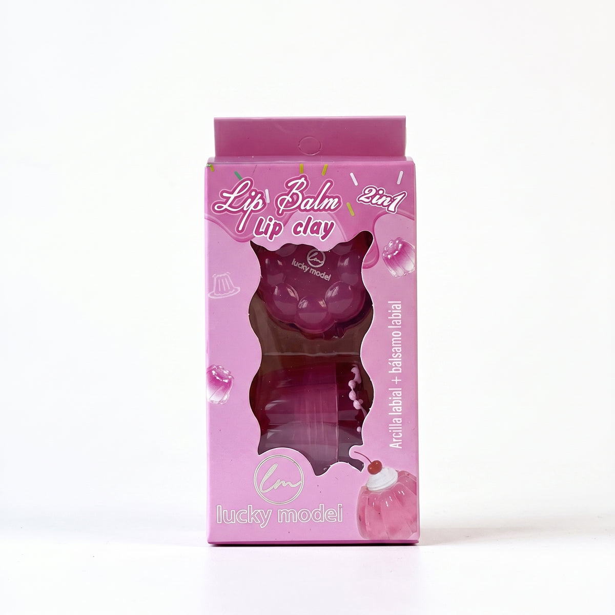Lucky Model Pudding Jelly 2-in-1 Lip Balm & Lip Clay Set