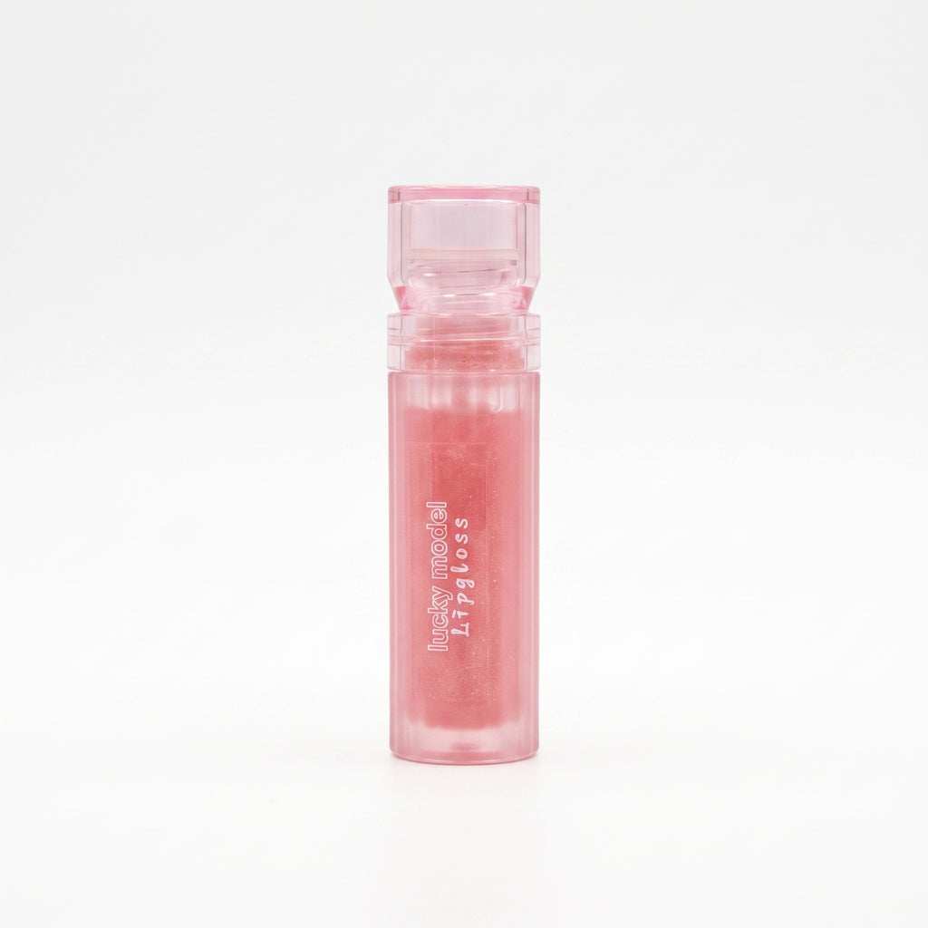 Lucky Model Crystal Ribbed Shimmer Lip Gloss