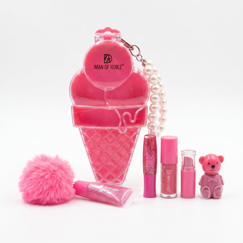 IMAN OF NOBLE Ice Cream Beauty Set & Keychain Case