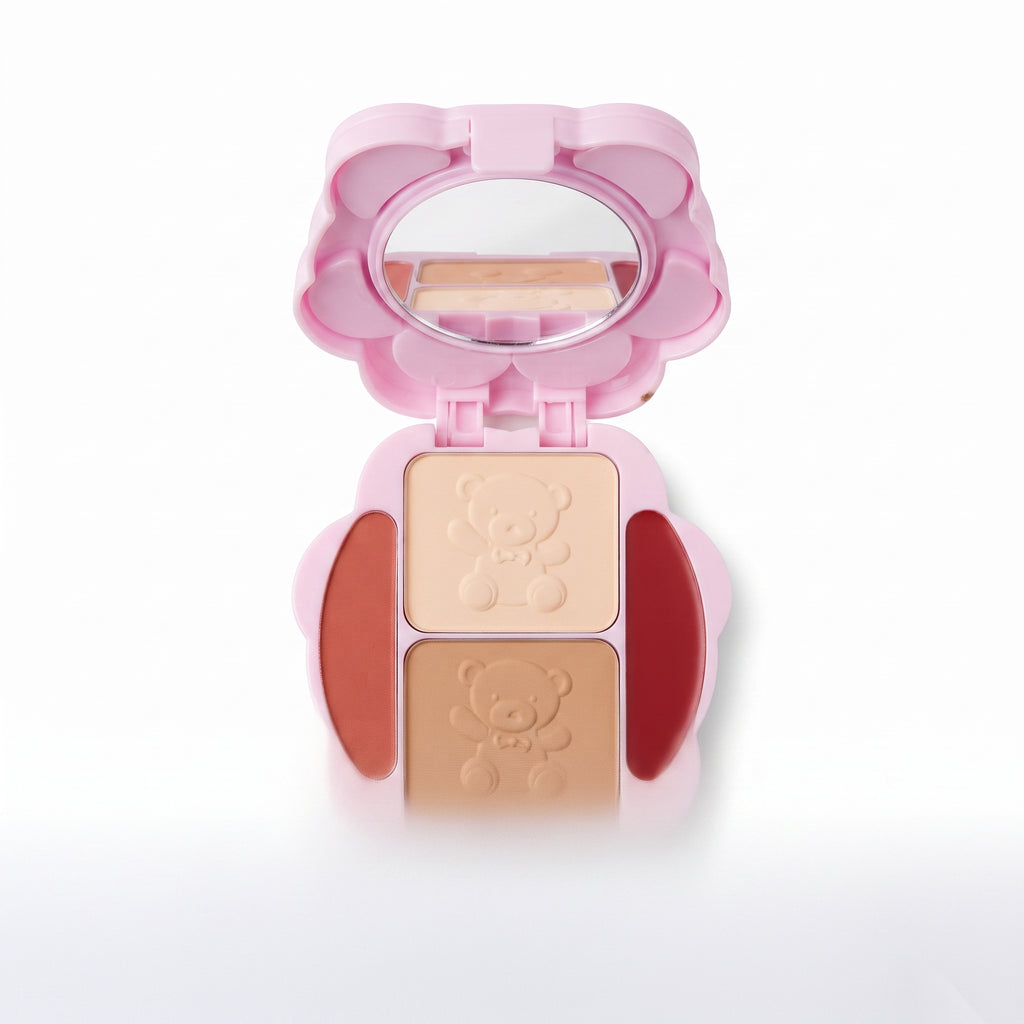 Iman of Noble Multifunctional Pink Bear All-in-One Makeup Palette Case