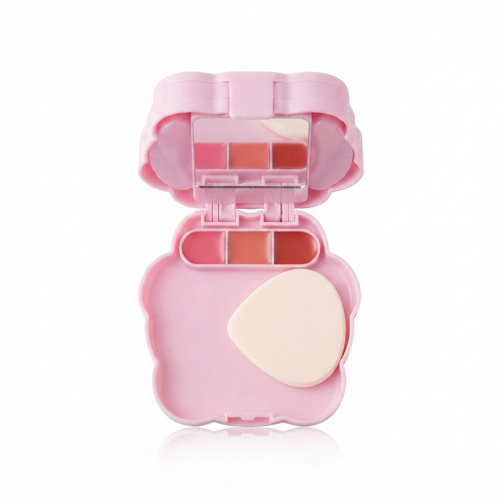 Iman of Noble Multifunctional Pink Bear All-in-One Makeup Palette Case