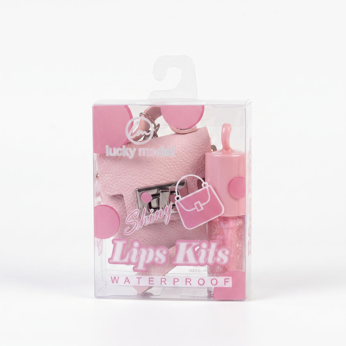 Lucky Model Shiny Lips Kit with Mini Purse Charm