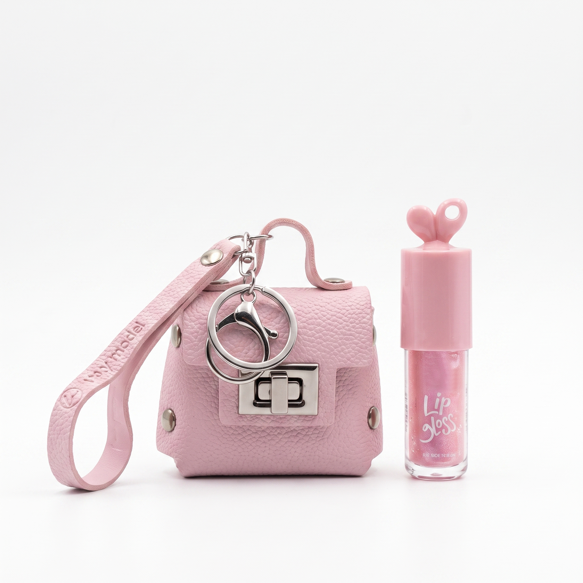 Lucky Model Shiny Lips Kit with Mini Purse Charm