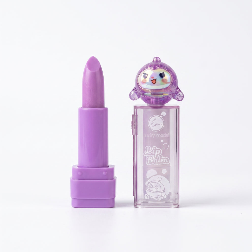 Lucky Model Space Character Cap Moisturizing Lip Balm