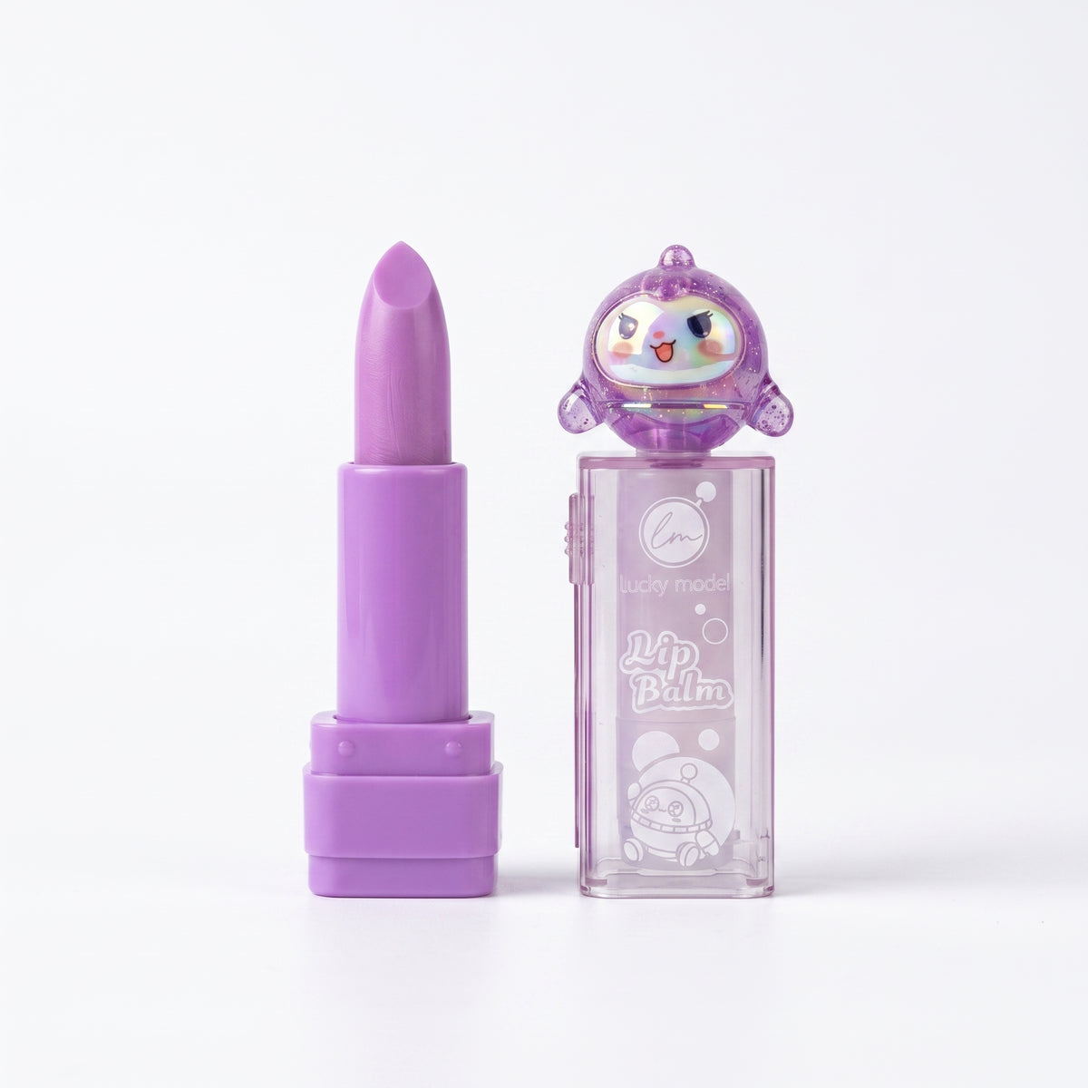 Lucky Model Space Character Cap Moisturizing Lip Balm