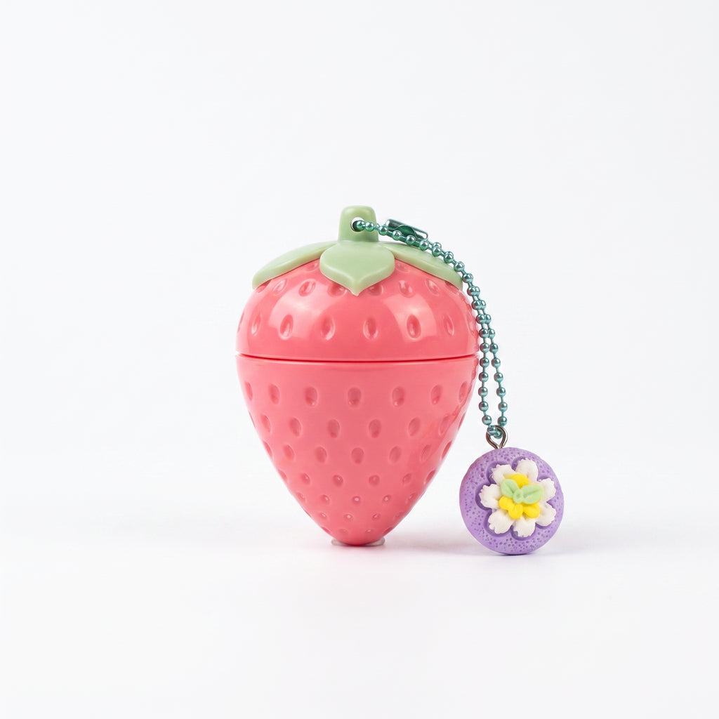 Lucky Model Cute Girl Strawberry Charm Lip Balm