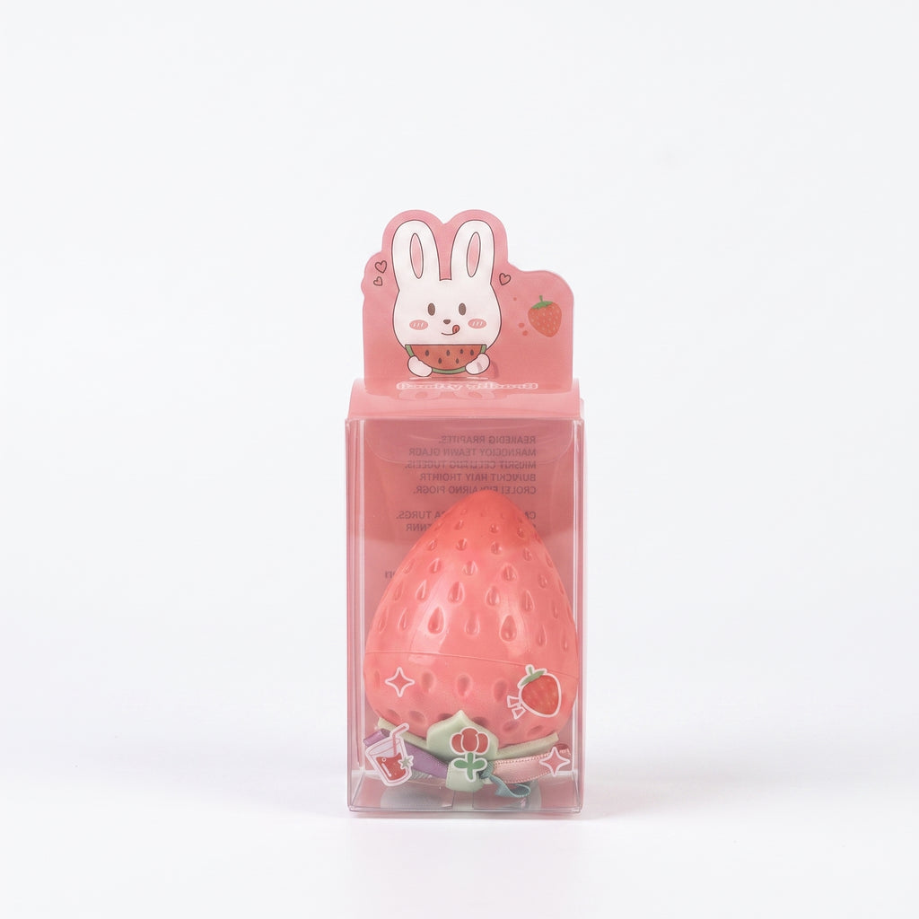 Lucky Model Cute Girl Strawberry Charm Lip Balm