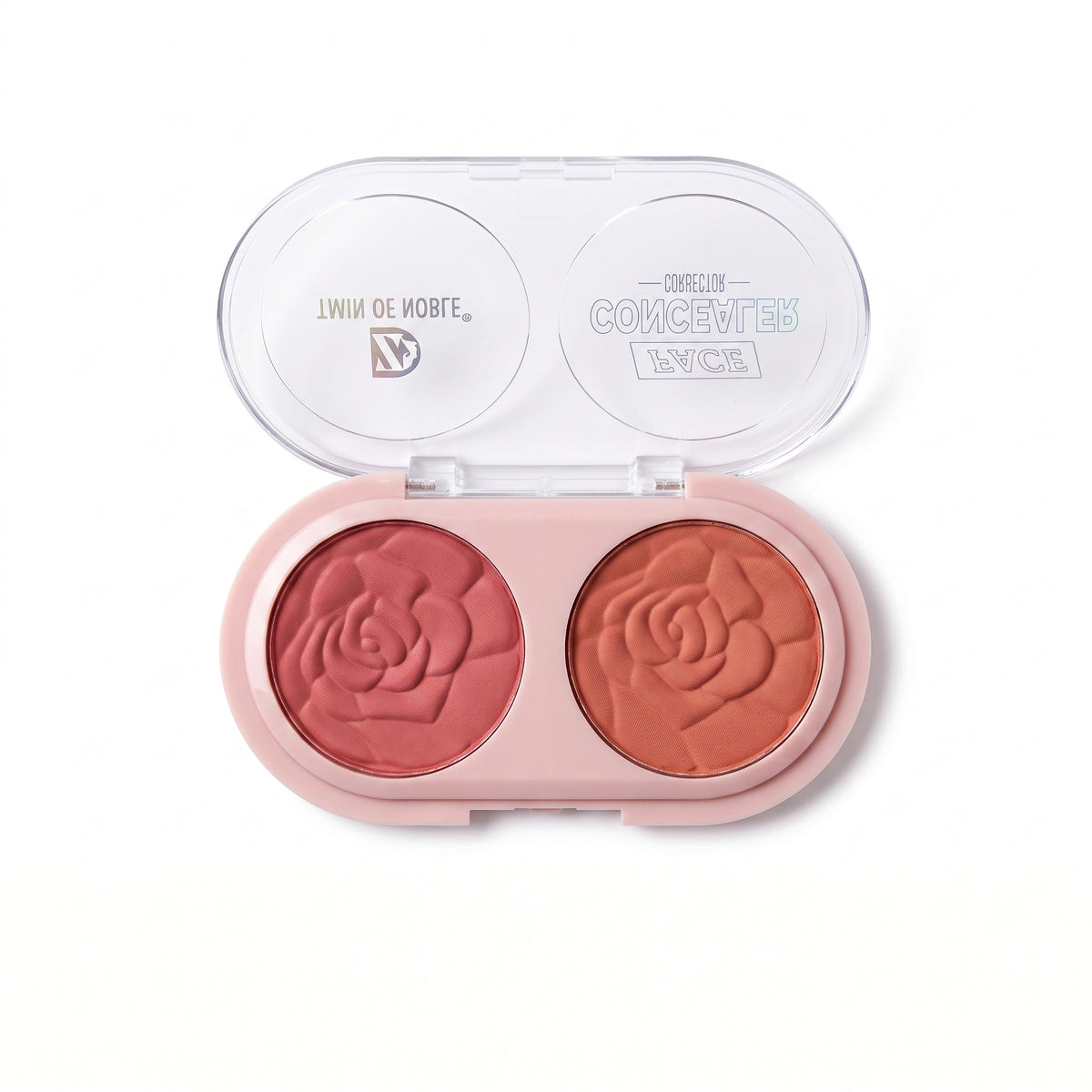 Iman of Noble Rose Embossed Dual Shade Waterproof Blush Compact