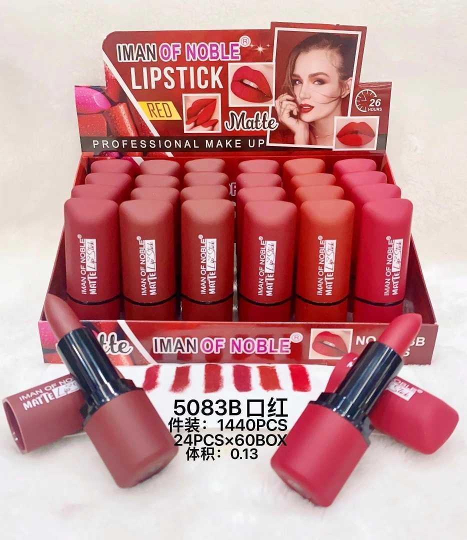 Iman of Noble Red Matte Long-Wear Bullet Lipstick